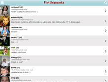 Tablet Screenshot of flirt-seznamka.com